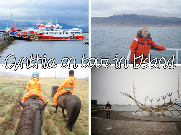 Cynthia op vakantie in IJsland