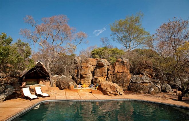 Bush Villa Zuid Afrika zwembad