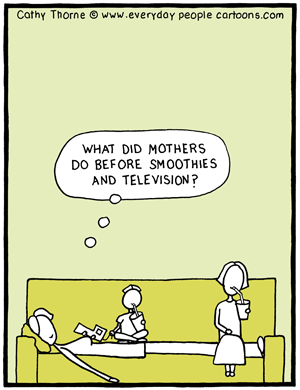 433-mom-relaxing cartoon