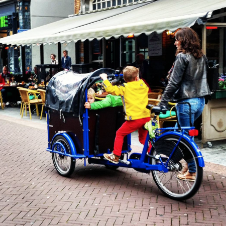 Niet op pad zonder bakfiets