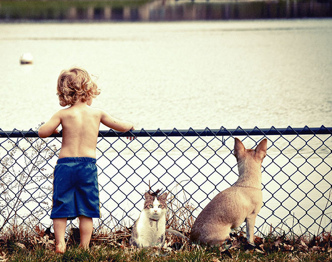 kinderen en huisdieren