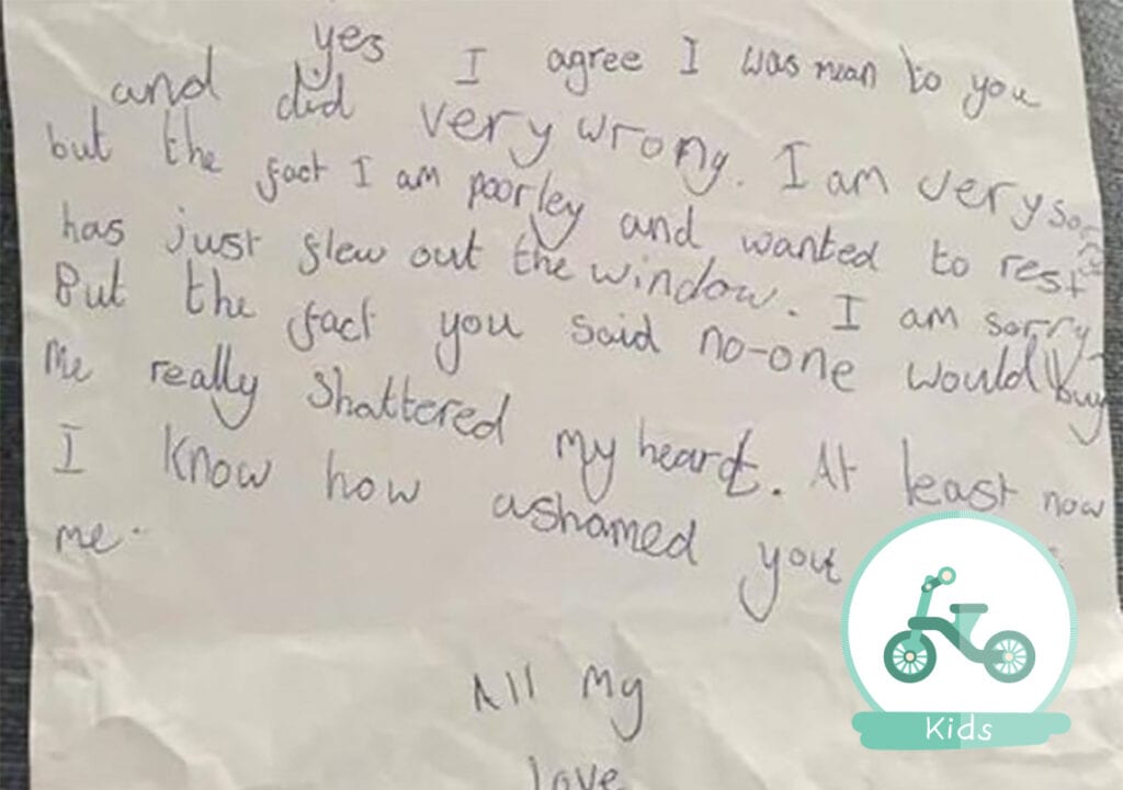 Dit briefje van een 9-jarig meisje ging viral. Lees snel waarom!