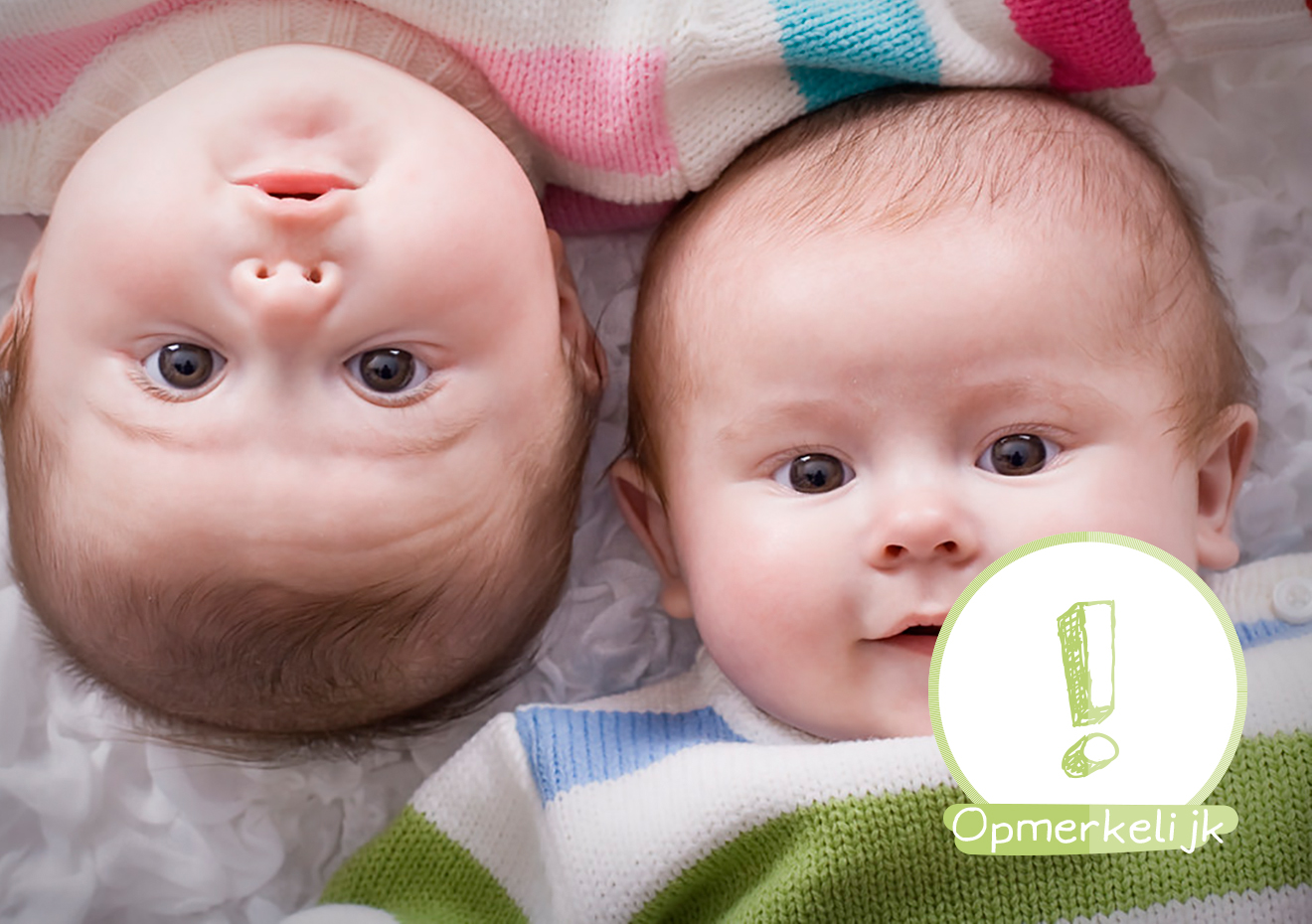 Bijzonder! Deze tweeling heeft verschillende huidskleuren!