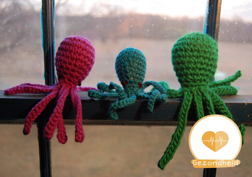 Gehaakte octopus helpt premature baby’s