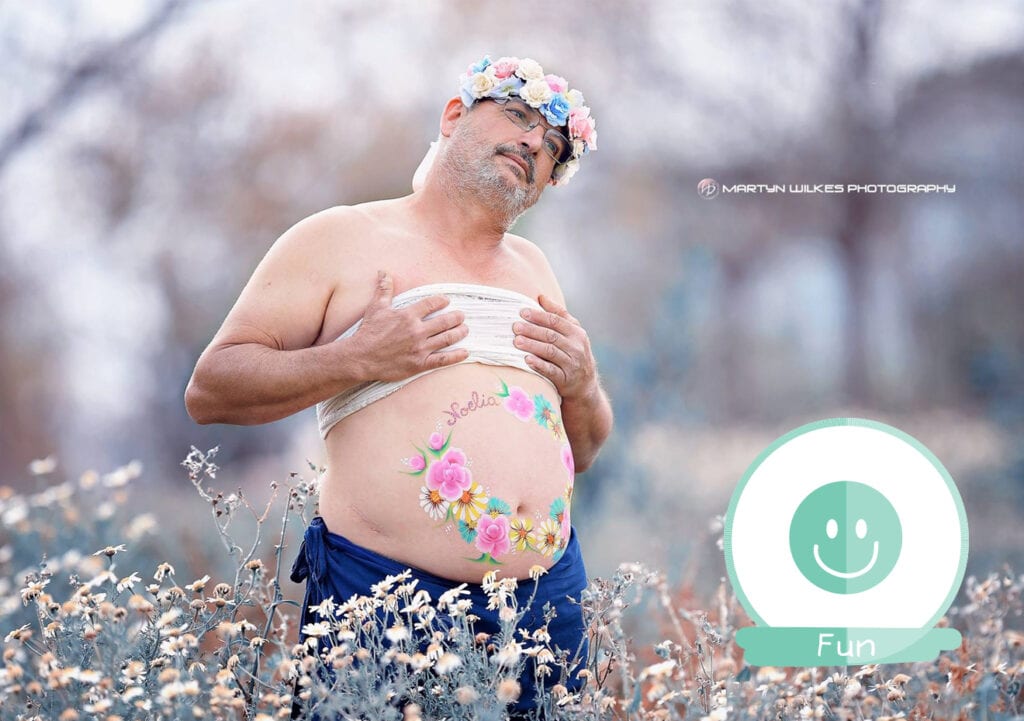 Man laat zwangerschapsfoto’s maken en ze zijn prachtig