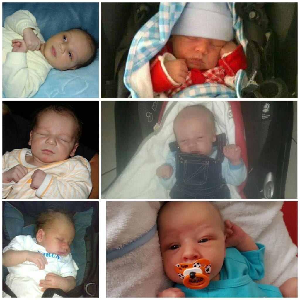 Babyfoto's baby jongens zoons anticonceptie