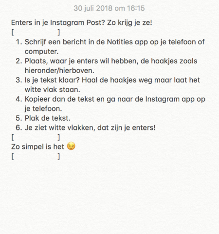 Verwonderlijk Tip: Zo krijg je enters in je Instagram Post - Love2BeMama YV-82