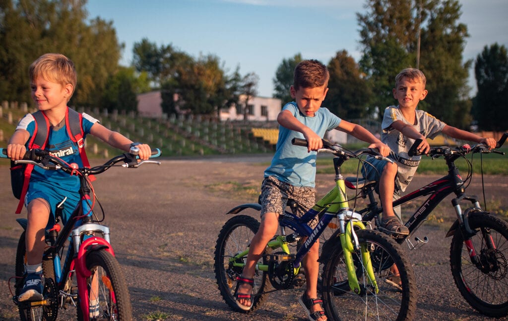 Fiets irritaties van een moeder