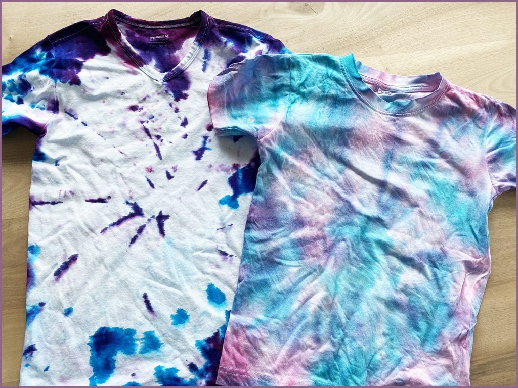 Tie Dye shirts maken met kinderen