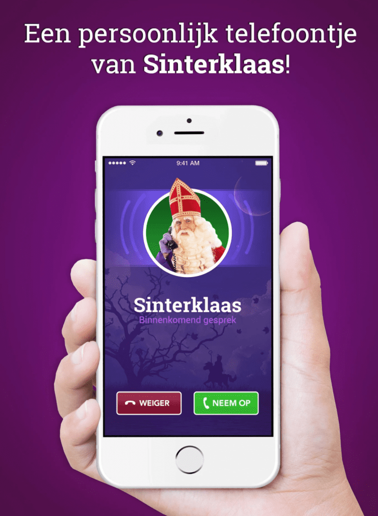 Gratis bellen met Sinterklaas