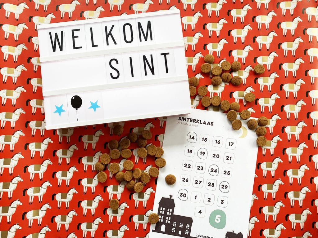 Gratis aftelkalender Sinterklaas 2020 downloaden