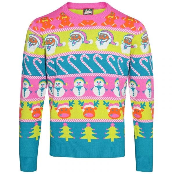 Kersttruien voor heren, pullover met zak bedrukt met lange mouwen