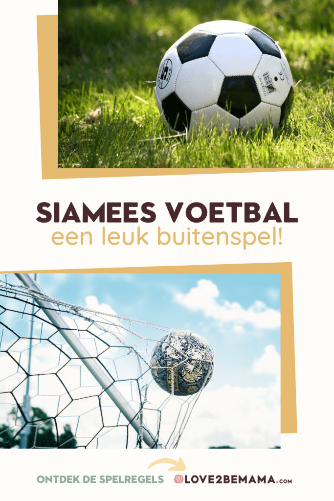 Siamees voetbal een leuk buitenspel